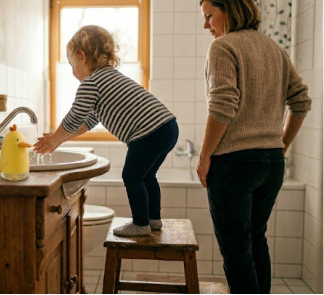Montessori Bad einrichten: 5 einfache Ideen für mehr Selbstständigkeit